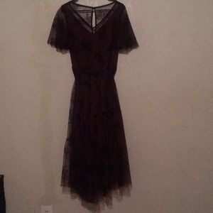Lane Bryant Formal Burgundy Lace Dress